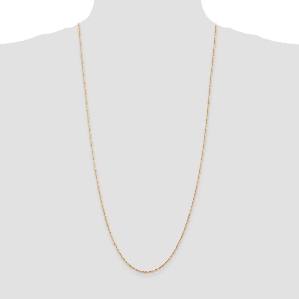 10k Yellow Gold 1.5 mm Extra-Light D/C Rope Chain (2.15 grams)