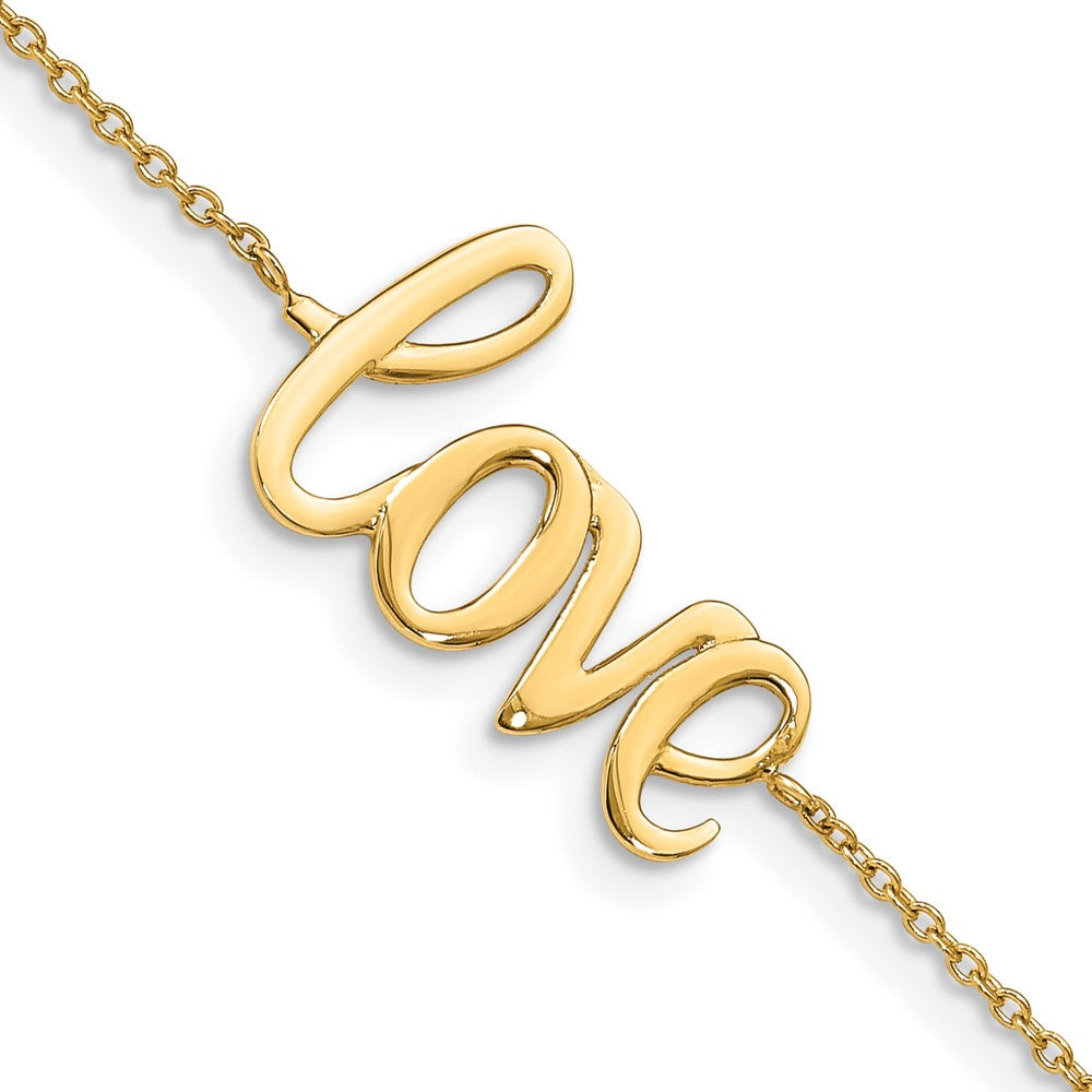 10k Yellow Gold 13 mm Polished LOVE Bracelet (1.6 grams)