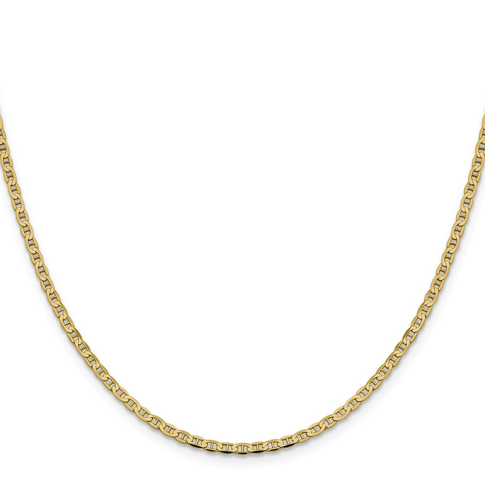 10k Yellow Gold 2.4 mm Flat Anchor Chain (3.63 grams)