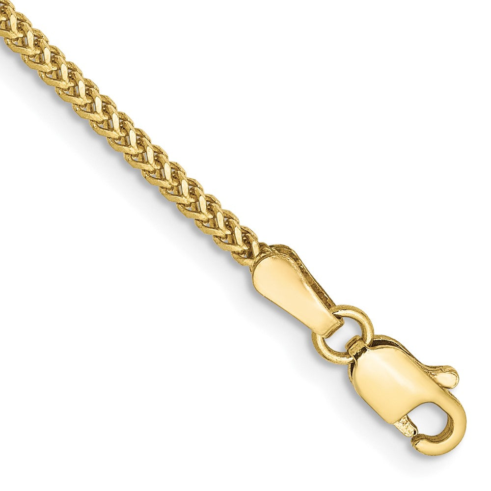 10k Yellow Gold 1.3 mm Franco Bracelet (1.95 grams)