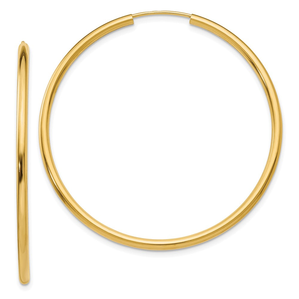 10k Yellow Gold 45 mm Hoop Earrings (2.02 grams)