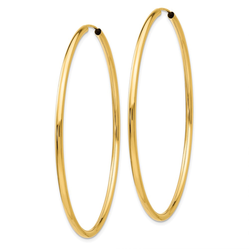 10k Yellow Gold 54 mm Hoop Earrings (2.43 grams)