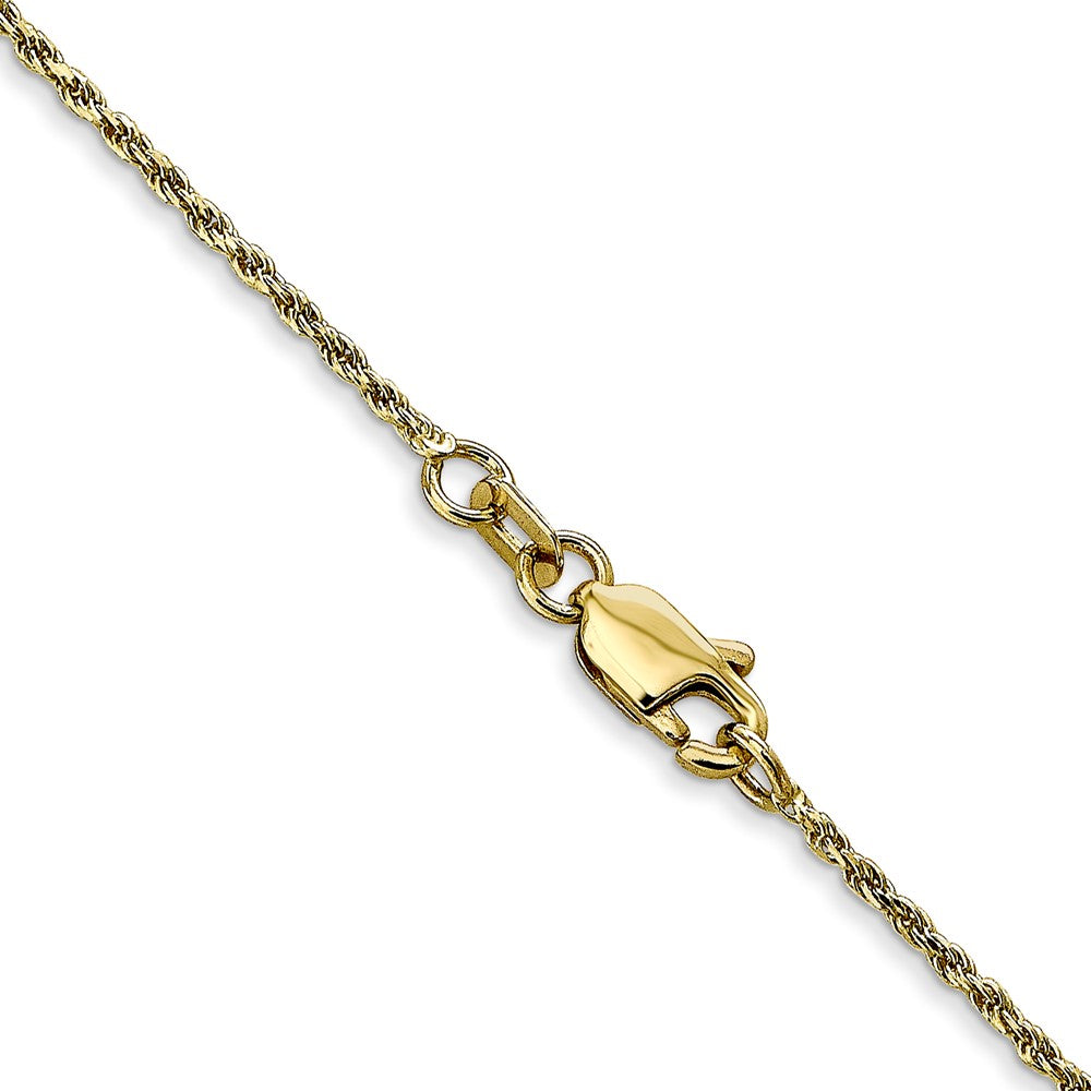 10k Yellow Gold 1.15 mm D/C Machine Made Rope Chain (1.96 grams)