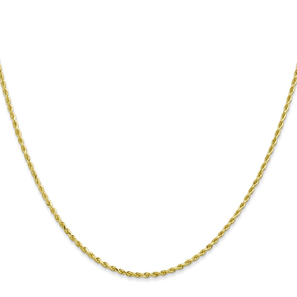 10k Yellow Gold 1.5 mm Diamond-cut Rope Chain (3.2 grams)