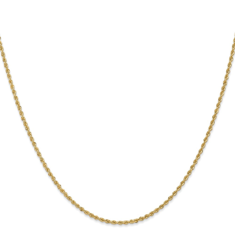 10k Yellow Gold 1.5 mm Regular Rope Chain (3.38 grams)