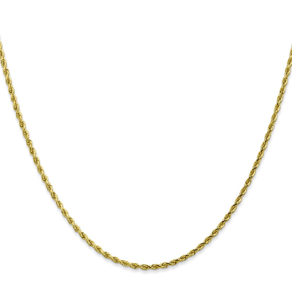 10k Yellow Gold 1.75 mm m Diamond-cut Rope Chain (5.65 grams)