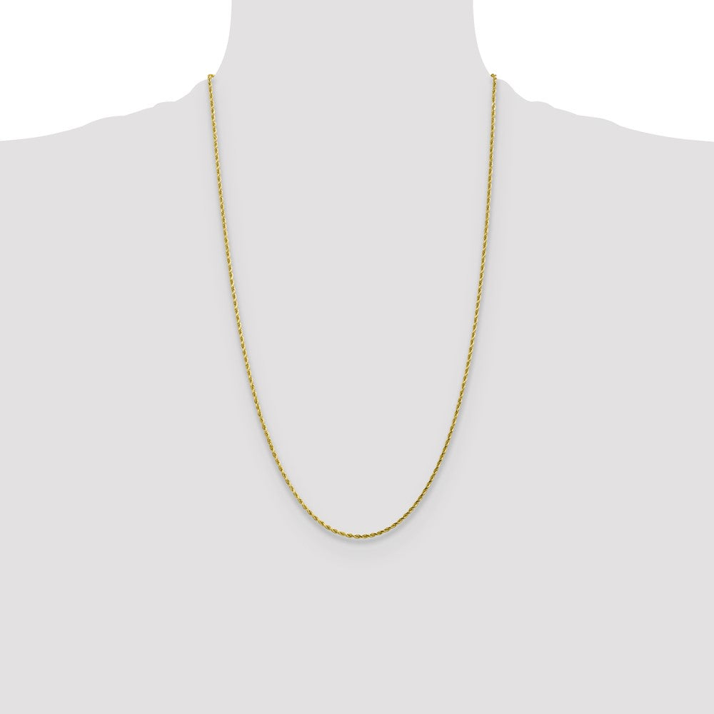 10k Yellow Gold 1.75 mm Diamond-cut Rope Chain (4.06 grams)