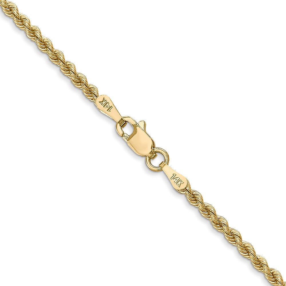 10k Yellow Gold 2.25 mm Regular Rope Chain (5.72 grams)