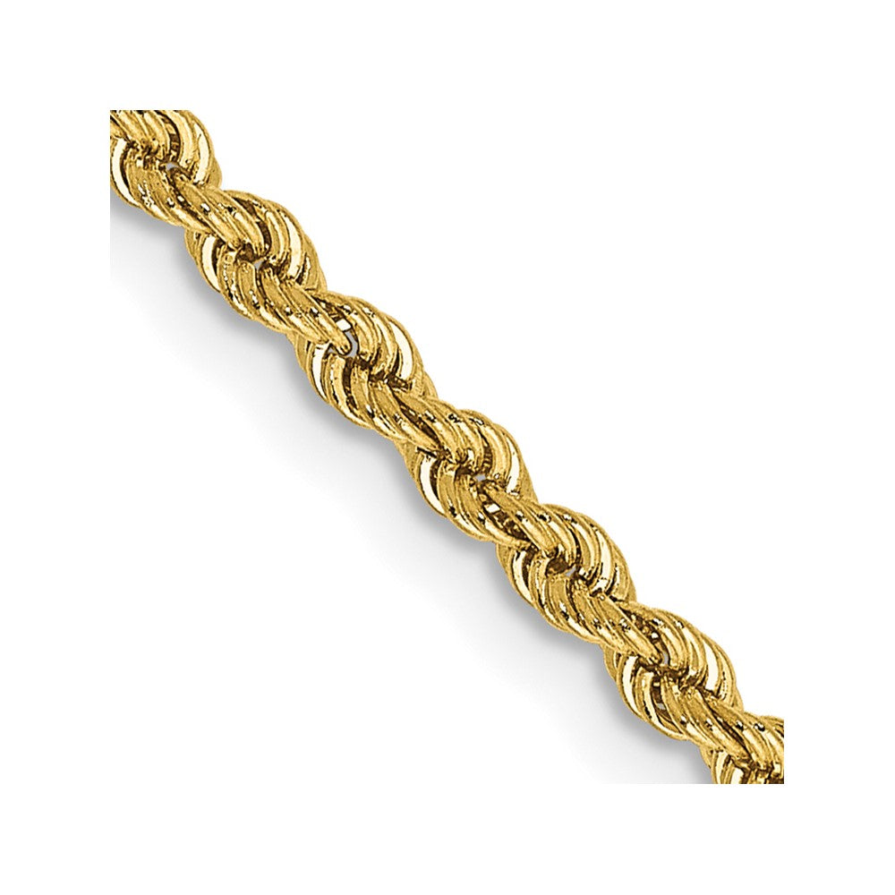 10k Yellow Gold 2.25 mm Regular Rope Chain (5.72 grams)