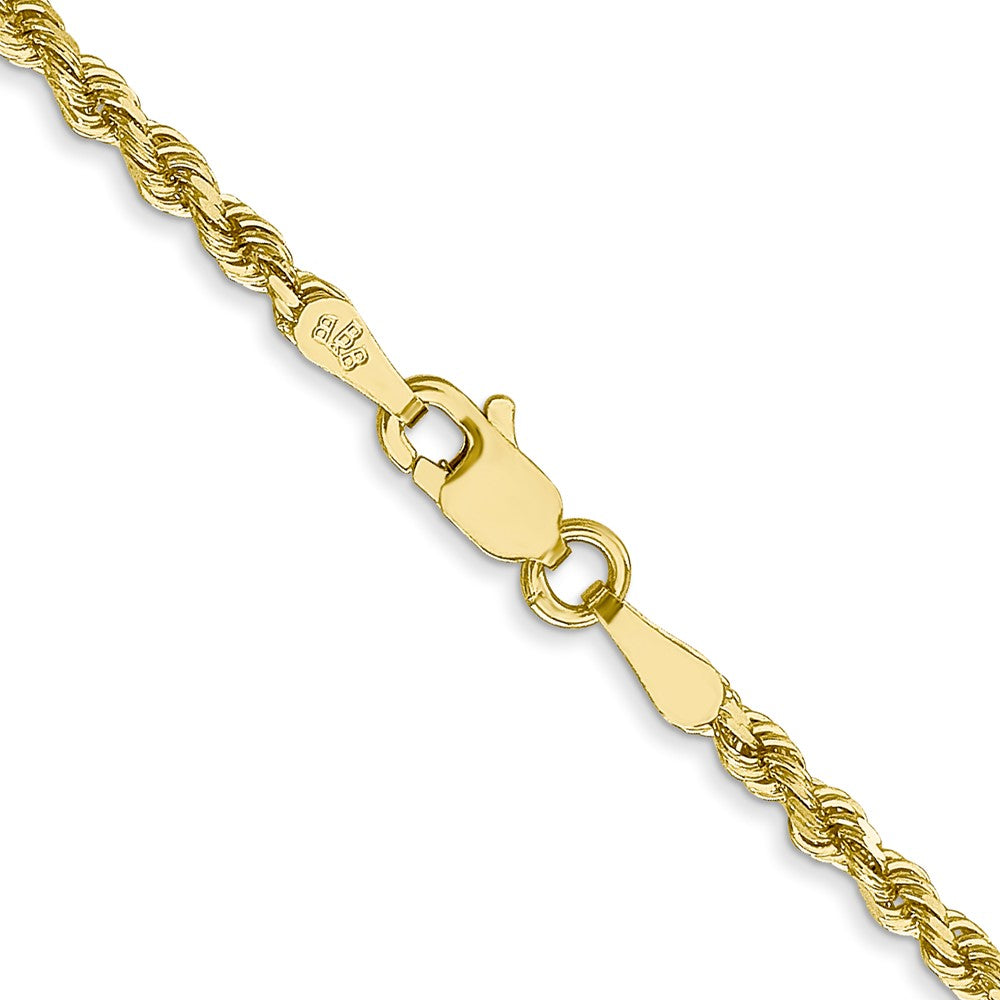 10k Yellow Gold 2.25 mm Diamond-cut Rope Chain (6.84 grams)