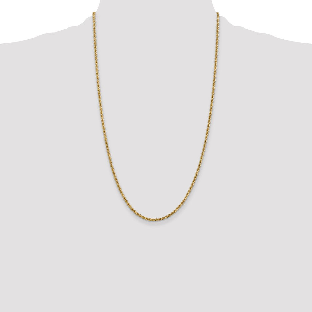 10k Yellow Gold 2.5 mm Regular Rope Chain (7.35 grams)