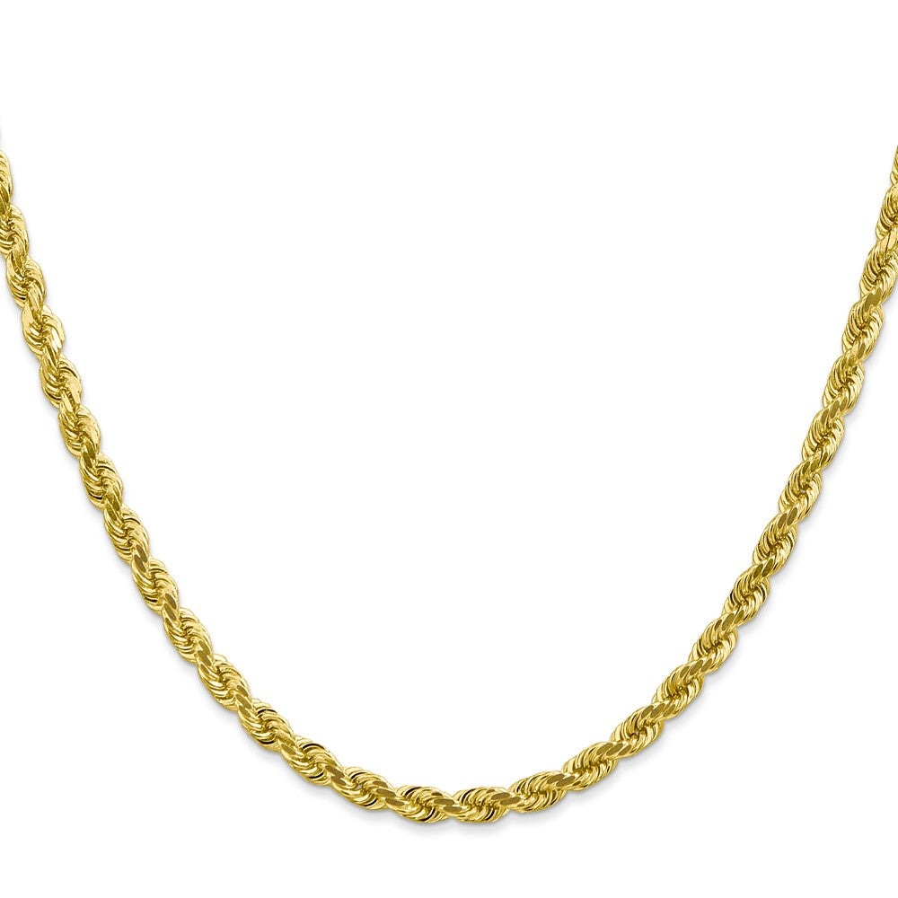 10k Yellow Gold 4 mm Diamond-cut Rope Chain (18.4 grams)