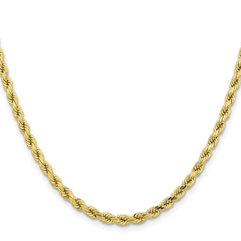 10k Yellow Gold 4.25 mm Diamond-cut Rope Chain (24.72 grams)