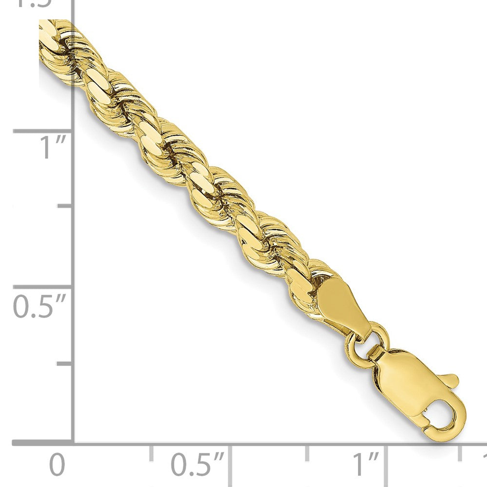 10k Yellow Gold 4.25 mm Diamond-cut Rope Chain (12.02 grams)