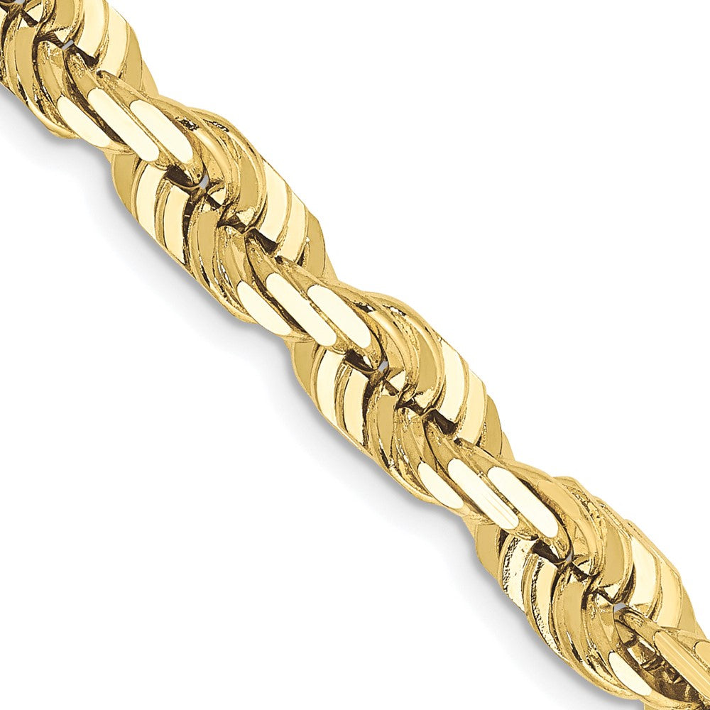 10k Yellow Gold 6.5 mm Diamond-cut Rope Chain (72.52 grams)