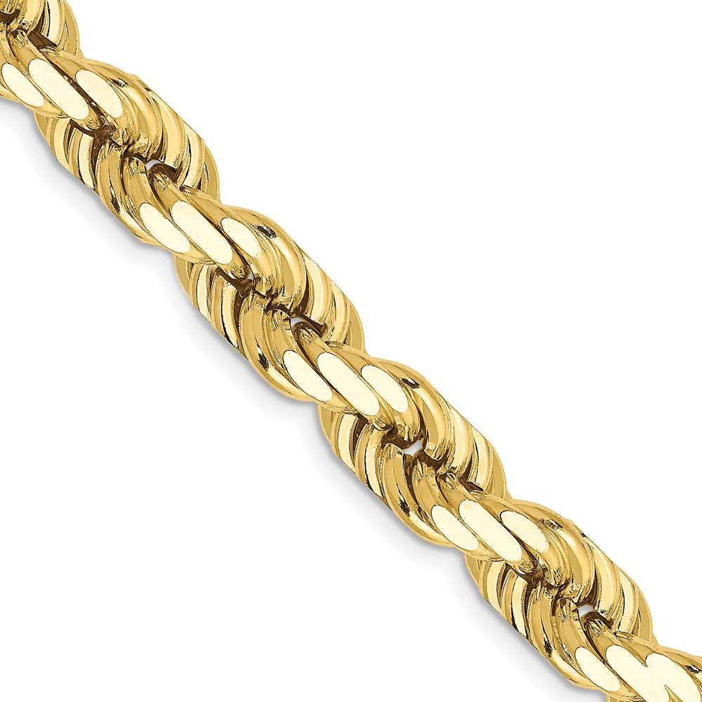 10k Yellow Gold 8 mm Diamond-cut Rope Chain (105.53 grams)