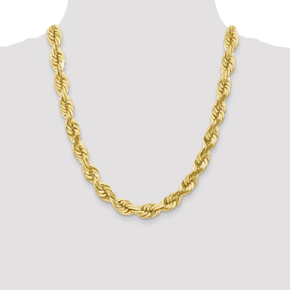 10k Yellow Gold 10 mm Diamond-cut Rope Chain (157.94 grams)