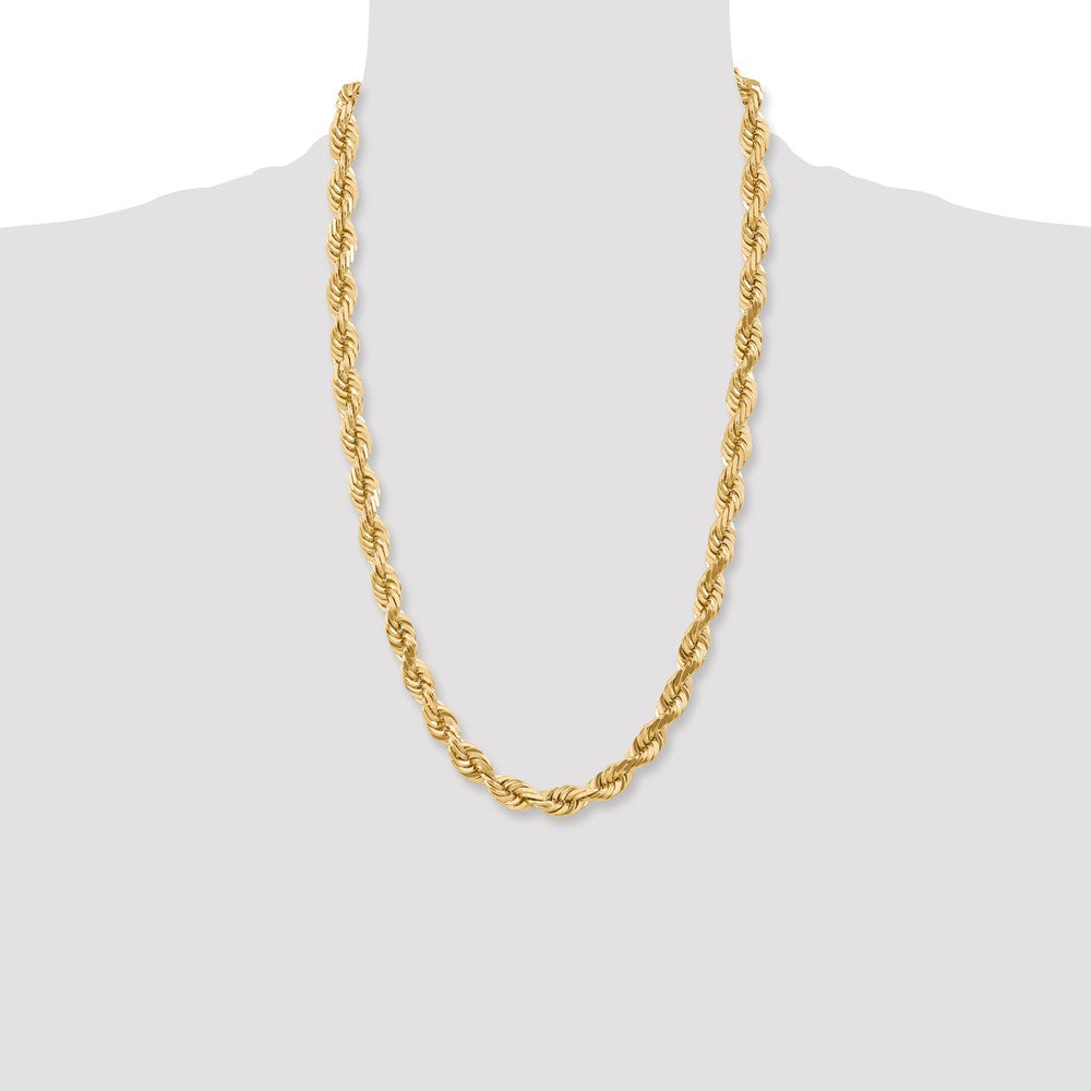 10k Yellow Gold 10 mm Diamond-cut Rope Chain (157.94 grams)