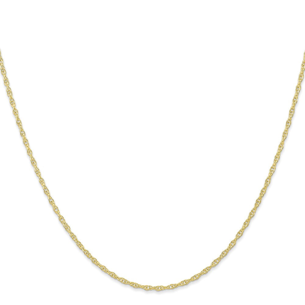 10k Yellow Gold 1.35 mm Carded Cable Rope Chain (1.27 grams)