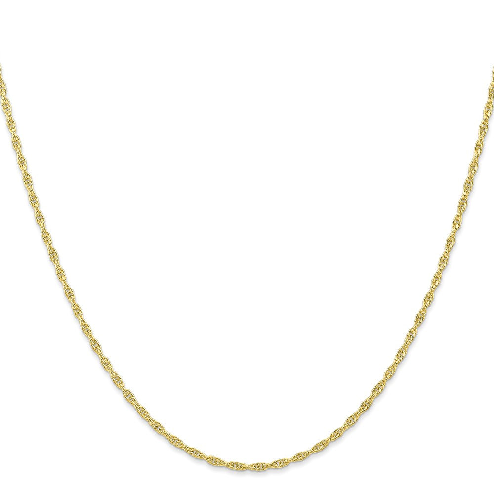 10k Yellow Gold 1.55 mm Carded Cable Rope Chain (2.2 grams)