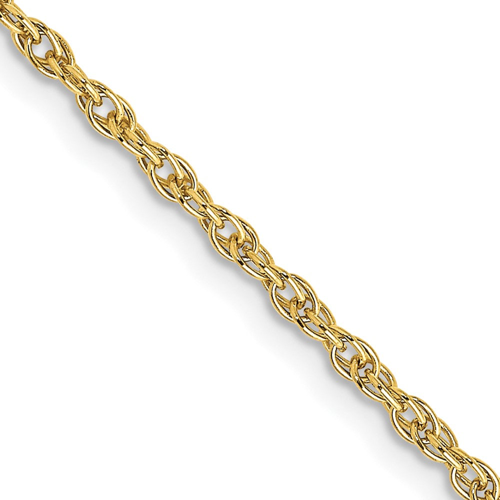 10k Yellow Gold 1.55 mm Carded Cable Rope Chain