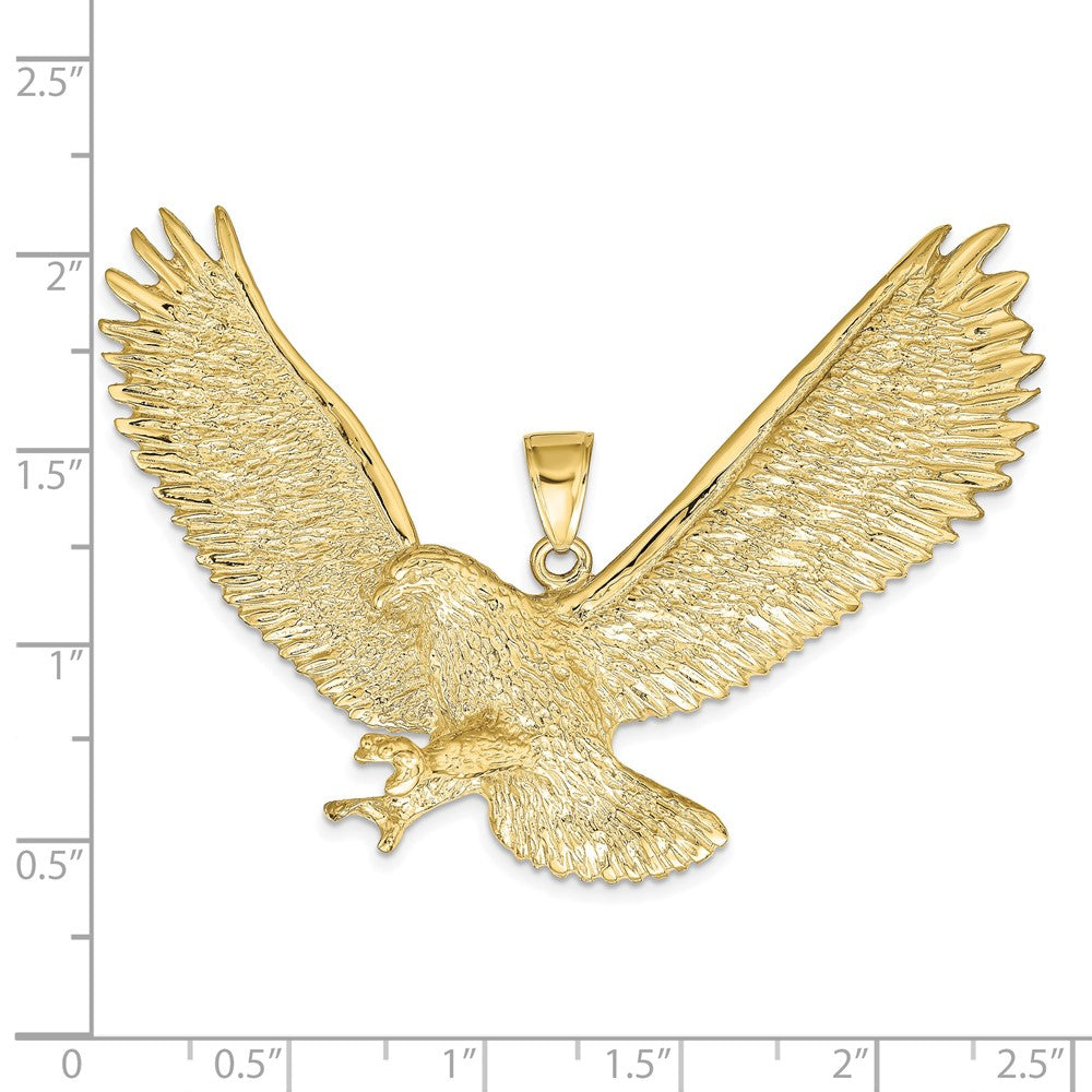 10k Yellow Gold 65 mm Eagle Pendant (15.12 grams)