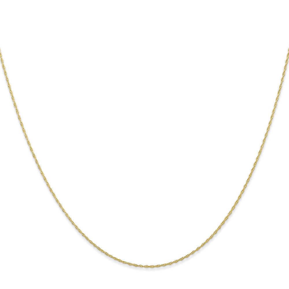10k Yellow Gold 0.5 mm Carded Cable Rope Chain (0.31 grams)