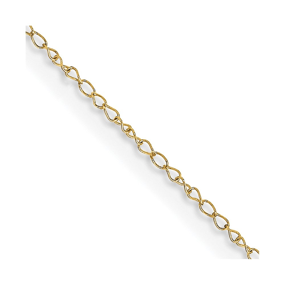 10k Yellow Gold 0.42 mm Carded Curb Chain (0.27 grams)
