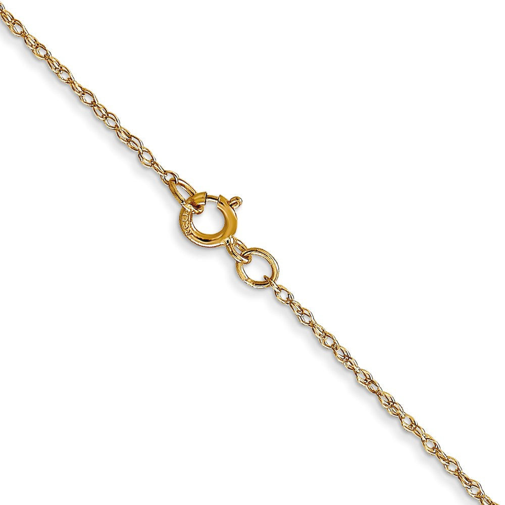 10k Yellow Gold 0.6 mm Carded Cable Rope Chain (0.31 grams)
