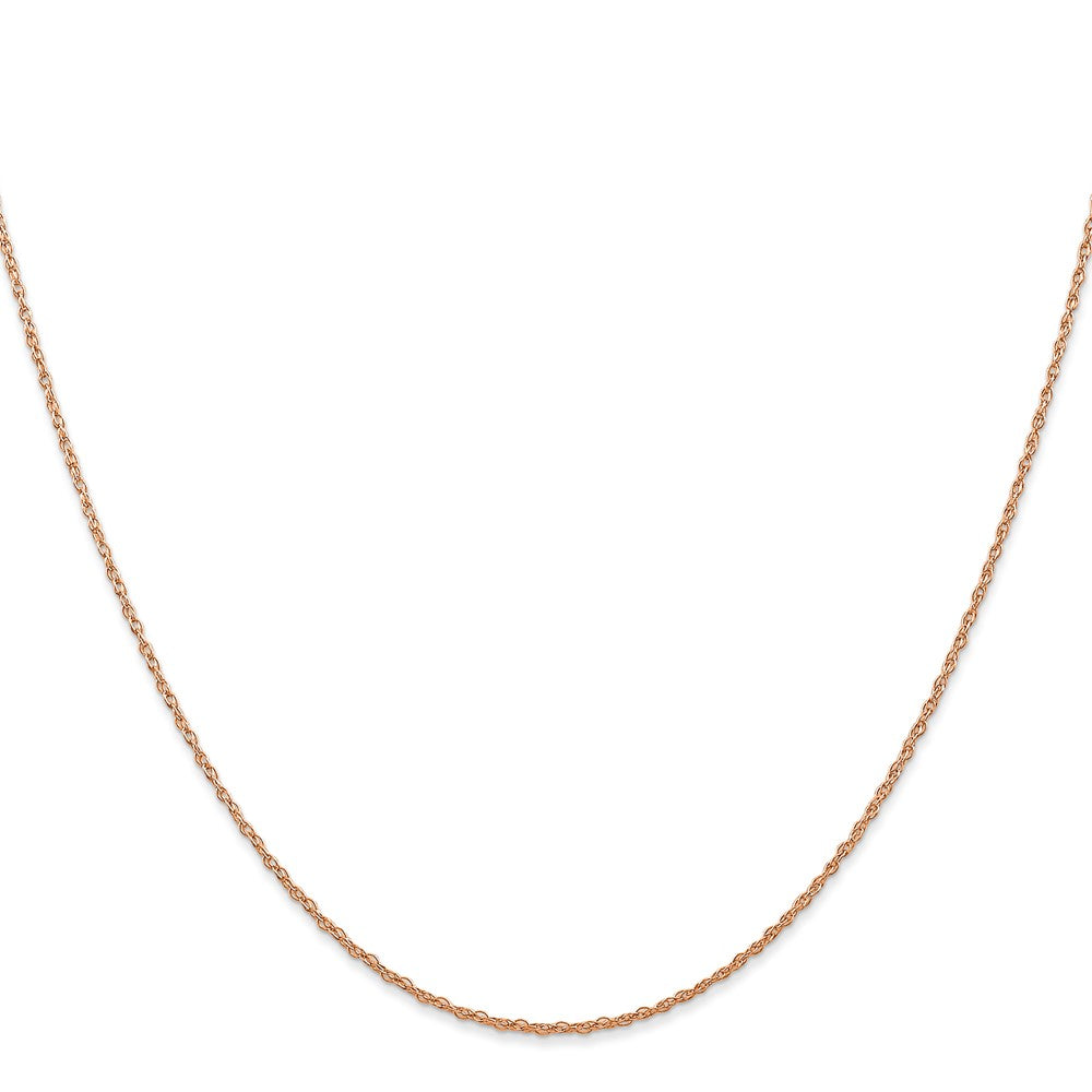 10k Rose Gold 0.7 mm Carded Cable Rope Chain (0.63 grams)