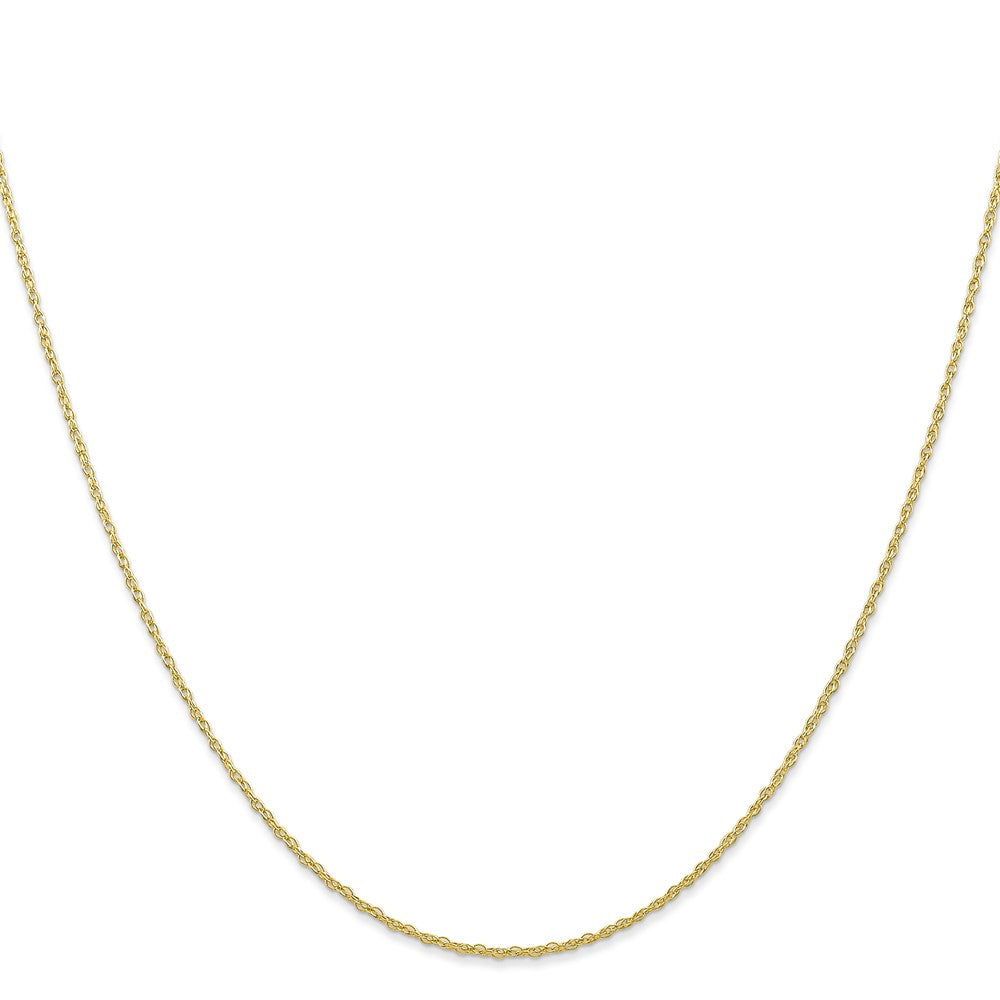 10k Yellow Gold 0.7 mm Carded Cable Rope Chain (0.64 grams)