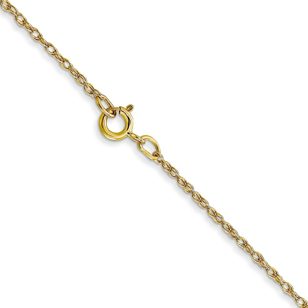 10k Yellow Gold 0.7 mm Carded Cable Rope Chain (0.64 grams)