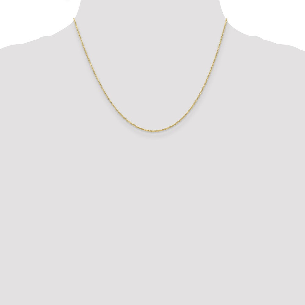10k Yellow Gold 0.7 mm Carded Cable Rope Chain (0.64 grams)