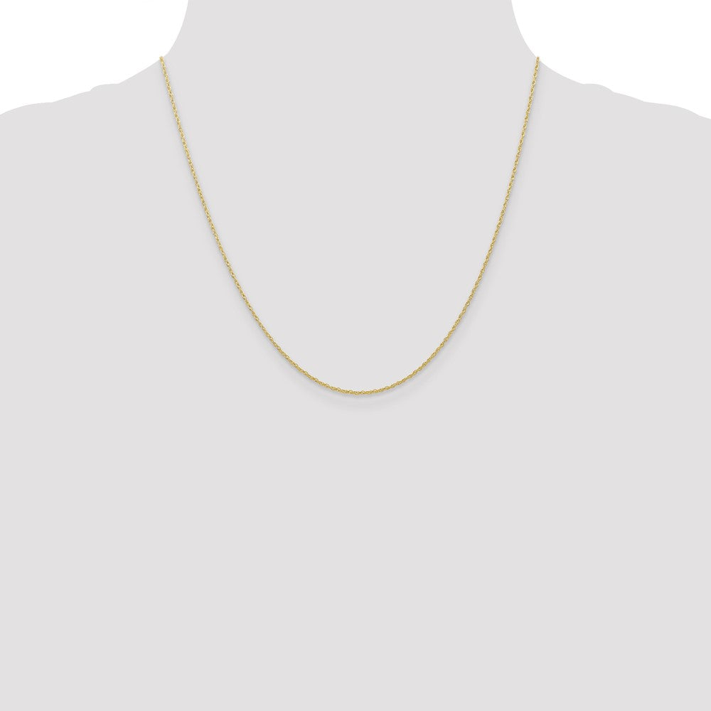 10k Yellow Gold 0.7 mm Carded Cable Rope Chain (0.64 grams)