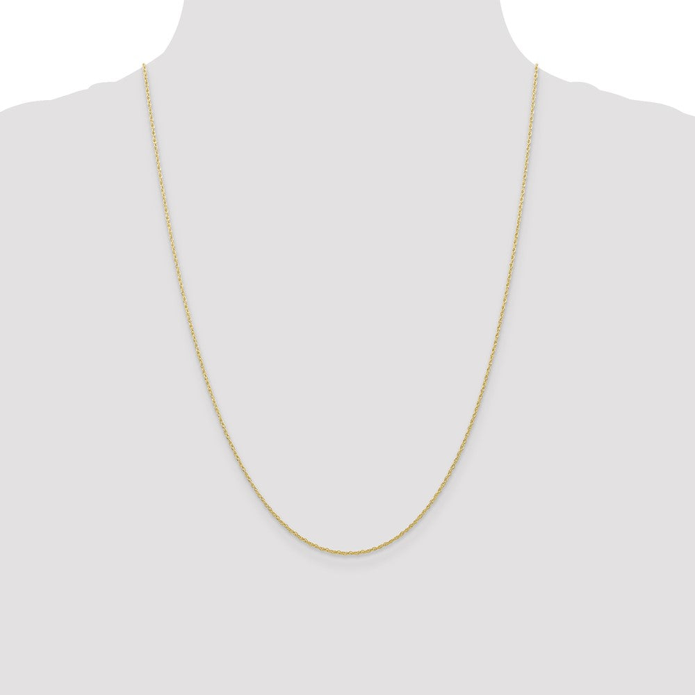 10k Yellow Gold 0.7 mm Carded Cable Rope Chain (0.64 grams)