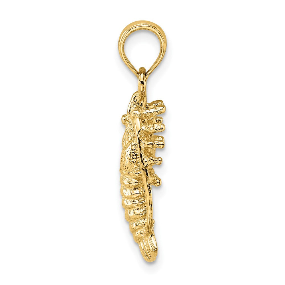 10k Yellow Gold 9.3 mm Florida Lobster Charm (1.73 grams)