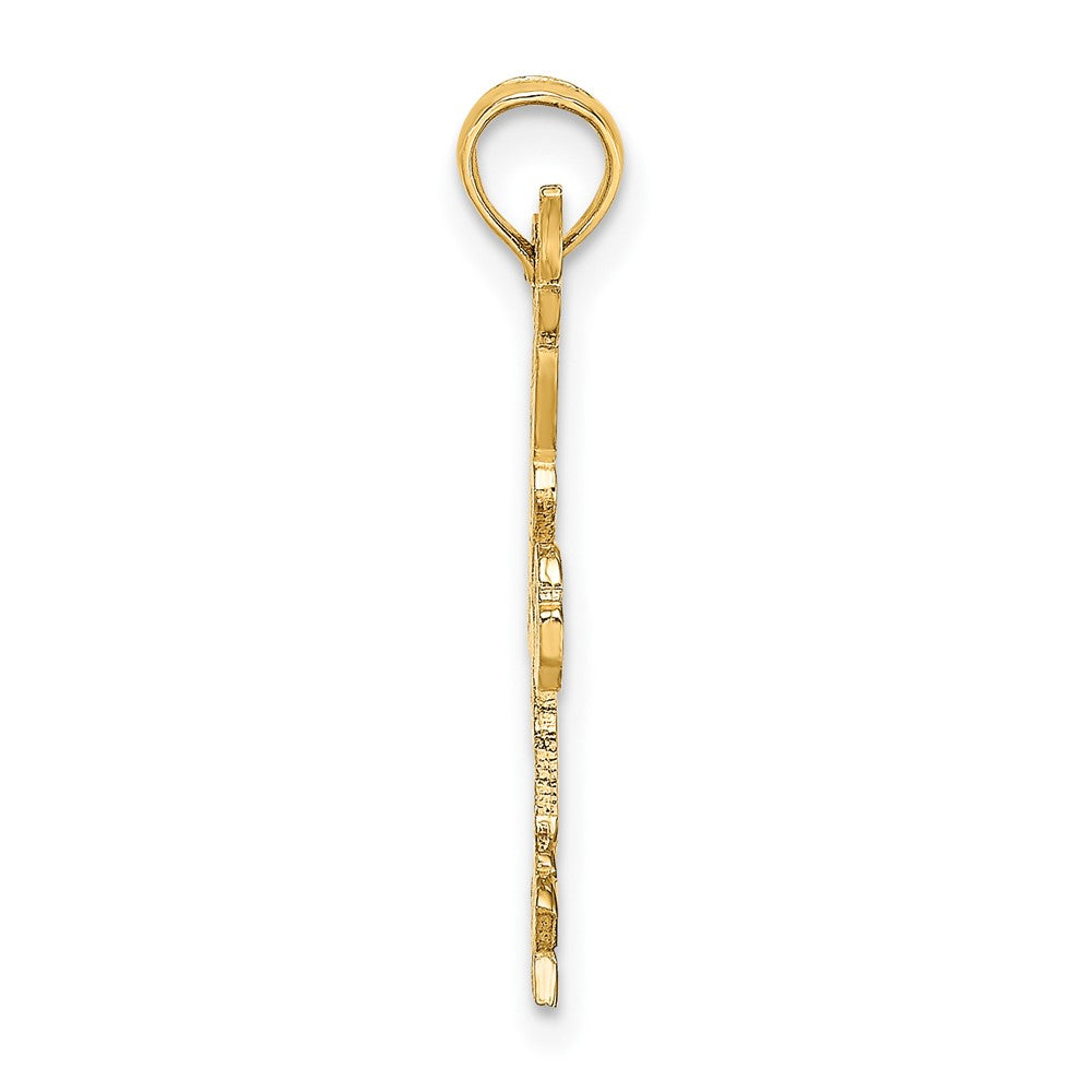 10k Yellow Gold 6 mm Gymnastics Charm (0.45 grams)