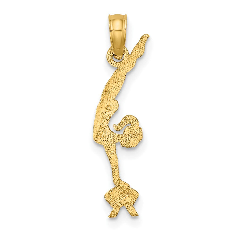 10k Yellow Gold 6 mm Gymnastics Charm (0.45 grams)
