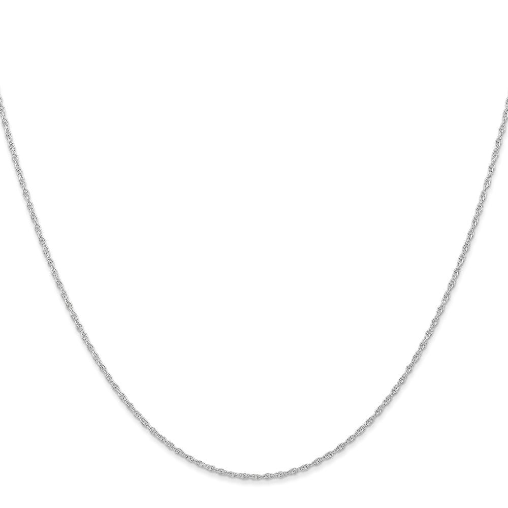 10k White Gold 0.95 mm Carded Cable Rope Chain (0.72 grams)