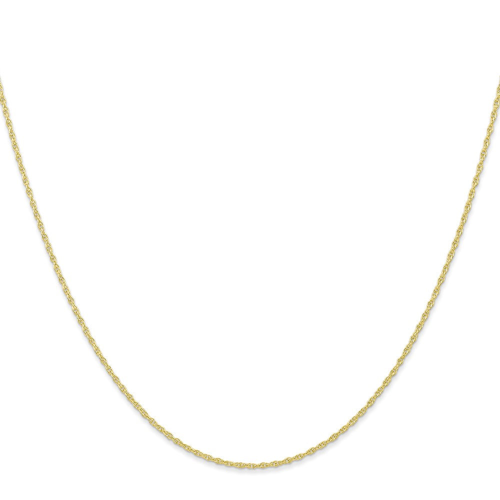 10k Yellow Gold 0.95 mm Carded Cable Rope Chain (0.72 grams)