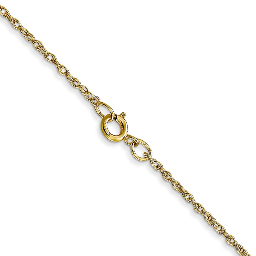 10k Yellow Gold 0.95 mm Carded Cable Rope Chain (0.72 grams)