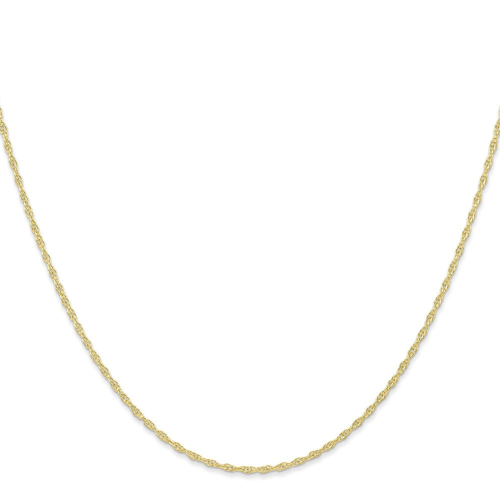 10k Yellow Gold 1.15 mm Carded Cable Rope Chain (1.03 grams)