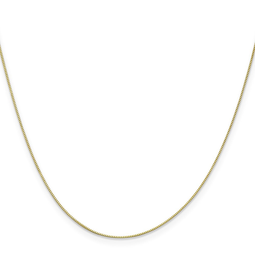 10k Yellow Gold 0.5 mm Box Chain (0.74 grams)