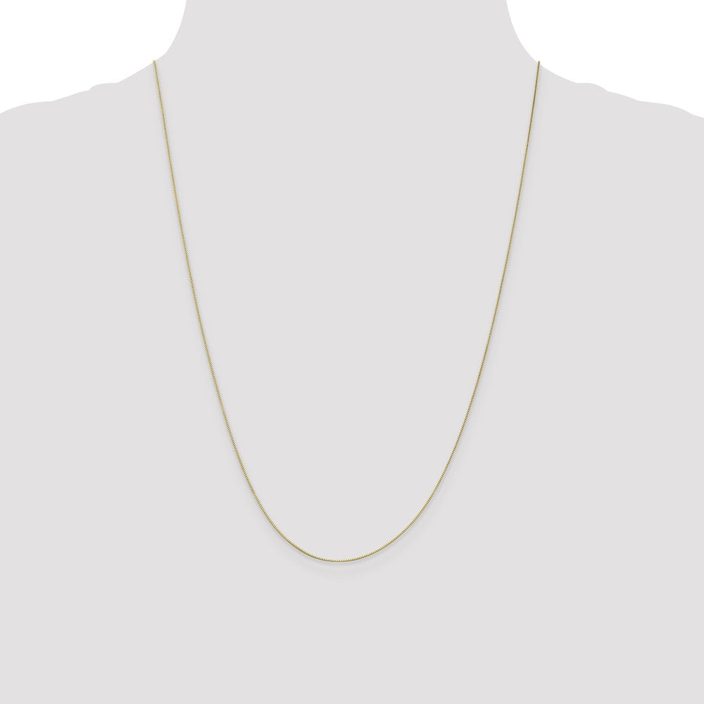 10k Yellow Gold 0.5 mm Box Chain (0.74 grams)