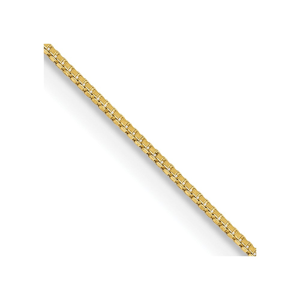 10k Yellow Gold 0.5 mm Box Chain (0.74 grams)
