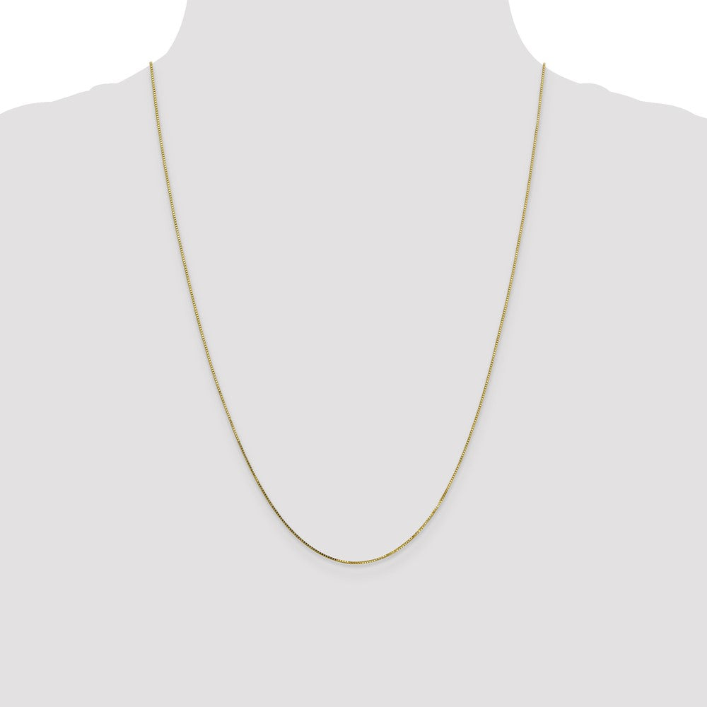 10k Yellow Gold 0.7 mm Box Chain (1.14 grams)