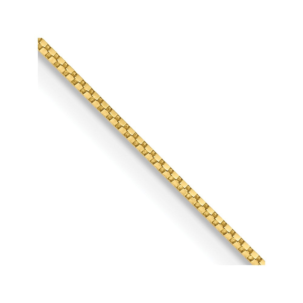 10k Yellow Gold 0.7 mm Box Chain (1.14 grams)