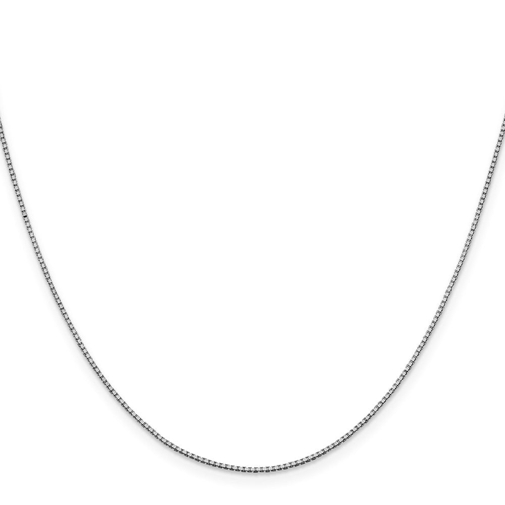 10k White Gold 1 mm Box Chain (2.6 grams)