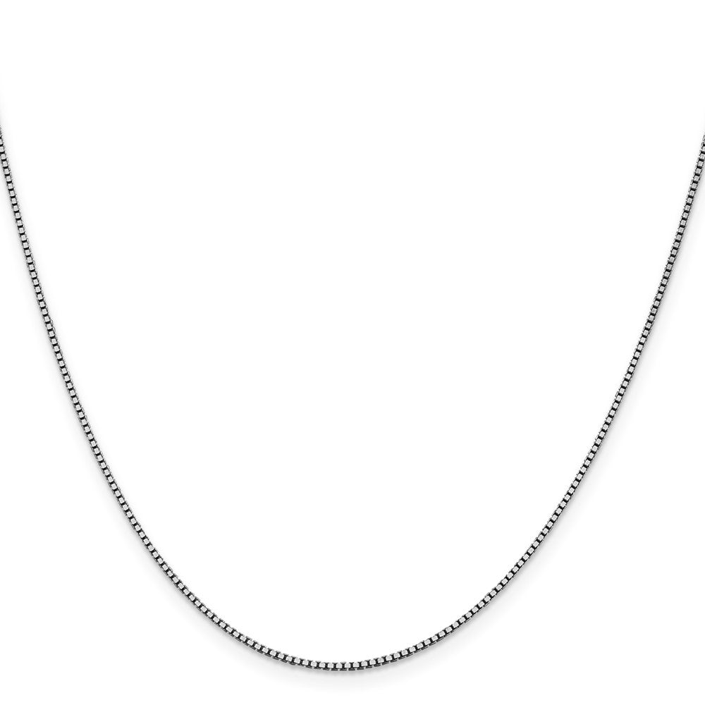 10k White Gold 1.05 mm Box Chain (3.02 grams)