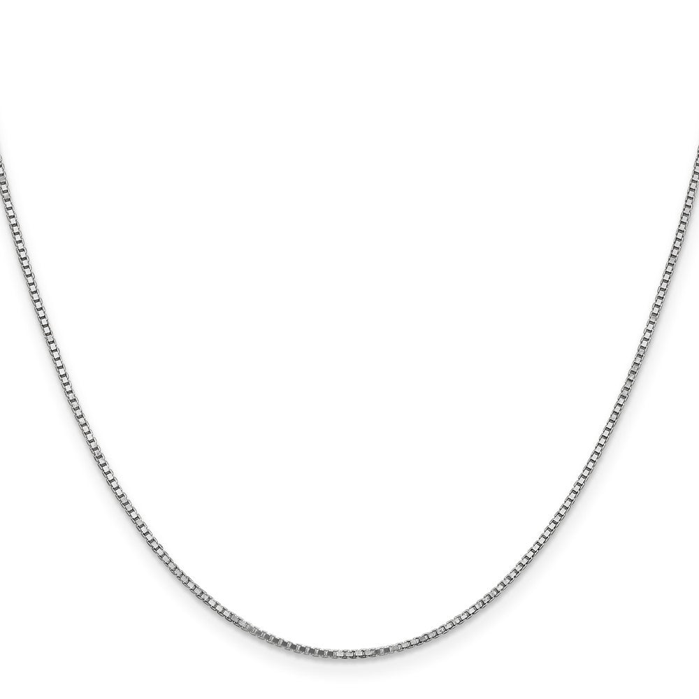 10k White Gold 1.1 mm Box Chain (3.34 grams)